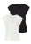 LASCANA Shirt  zwart / wit