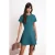 TRENDYOLMİLLA Dames Groen Effen Kort / Mini Kort Skater Jurken