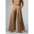 LabeL DOT wide leg high waist broek camel