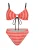 C&City Bikini  rood / oranjerood / zwart / wit