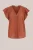 WE Fashion – Dames blouse – Regular fit – Roestbruin – Katoen –