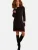 love & roses Gebreide jurk  beige / framboos / zwart