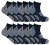 Sock Snob – 12 paar zwarte fietssokken voor heren – Zwart