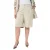 Zizzi wide leg high waist bermuda short beige
