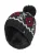 Heat Holders – Beanie Pom Pom-muts voor heren – Houtskool / Rood