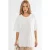 T-shirt met ronde hals en korte mouwen met schoorsteenaccenten