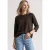 Shirt met 3/4-mouwen in gebreide look