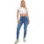 I Saw It First Dames/Dames High Waist Skinny Jeans (Middenblauw)