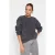 TRENDYOLMİLLA Dames Grijs Effen Lang Oversized Sweatshirts