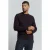 No Excess Pullover Crewneck Melange With Wool Aubergine