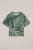 WE Fashion – Jongens T-shirt van badstof met print – Oversized – Groen – Katoen –