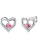 Rafaela Donata Oorbellen  pink / zilver