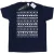 Li-cense Disney heren mickey en minnie kerst fair isle t-shirt