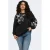 ONLY CARMAKOMA CARODESSA rechtvallende gebreide sweater Plus Size – zwart
