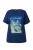 Ulla Popken Shirt  blauw / donkerblauw / pastelgroen