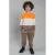 TYGO & vito regular fit joggingbroek met print – zand