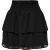 Only Gelaagde mini-rok met normale pasvorm voor dames (Zwart)