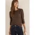 Cecil Dames Shirt met boothals in Bruin