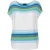 Witte mouwloze top met gestreepte print