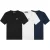 Malelions Men Signature V-Neck T-Shirt 3-Pack | Black/White/Navy