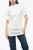 Effen katoenen T-shirt met ronde hals in wit