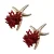Candy Sweet Jewellery oorbellen met zeester rood/goudkleurig