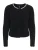 ONLY Gebreid vest ‘ONLViva’  zwart / parelwit