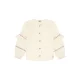 Daily7 rechtvallende blouse met ruches – ecru