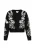 IZIA Gebreid vest  zwart / wit