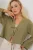 Viscose Blend V-Hals Lange Mouw Kimono met Binding Detail