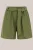 WE Fashion – Dames wide leg short met ceintuur – Relaxed Fit – Mosgroen – Viscose –