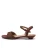 RYŁKO Sandalen met riem  chocoladebruin