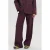 HARPER & YVE high waist wide leg broek met plooien – donkerpaars