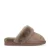 Manfield suède pantoffels taupe