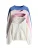 The Set Sweatvest  blauw / pink / lichtroze / wit