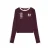 Indian Blue Jeans aansluitende longsleeve met print – donkerrood