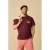 Sissy-Boy relaxed T-shirt donkerrood