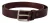 Dolce & Gabbana Bordeaux Kalfsleder Riem met Zilverkleurige Metalen Gesp