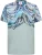 Carlo Colucci Shirt ‘Donquerque’  blauw / lichtblauw / pastelgroen / wit