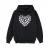 Disney Meisjes Mickey Mouse Hart Silhouet Hoodie (Zwart)