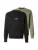JACK & JONES Sweatshirt ‘JJESoho’  kaki / zwart / wit