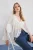 TRENDYOLMİLLA Dames Wit Effen Lang Regular fit Overhemden
