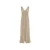 V-hals Jurk met Splitzoom Dames Haris Cotton Essentials