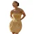 Corsetjurk met gekruist rug voor dames Goddiva