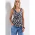 Street One Dames Bedrukte top met rimpels in Blauw
