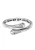 Haze&Glory Ring ‘X’  zwart / zilver