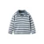 Mango Kids rechtvallende gebreide gestreepte trui – middenblauw/lichtblauw