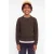 JACK & JONES JUNIOR oversized gebreide trui – donkerbruin