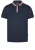 HECHTER PARIS Shirt ‘Pique’  navy / rood / wit
