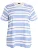 Zizzi Shirt ‘MVIVIENE’  blauw / wit
